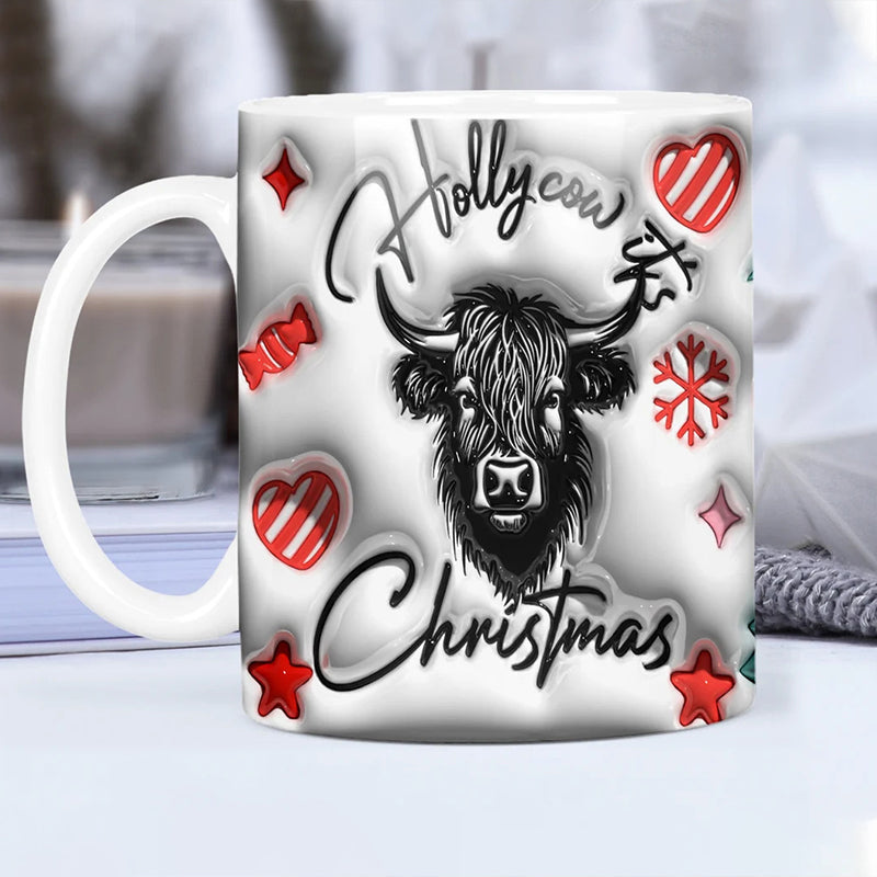 Highland Cow Keramisk Kaffe Mugge | Luvikno