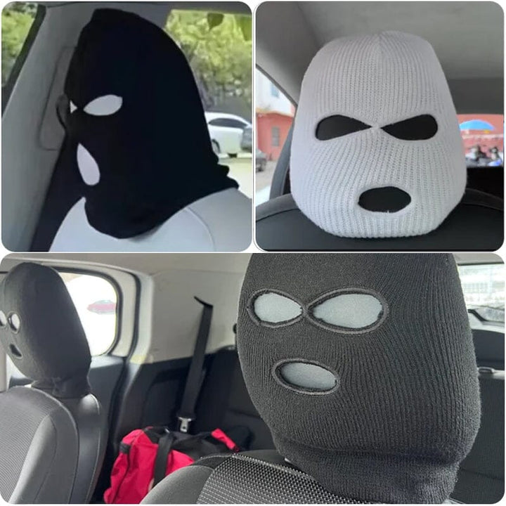Personlig morsom hatt for bilsete hodebeskytter | Luvikno
