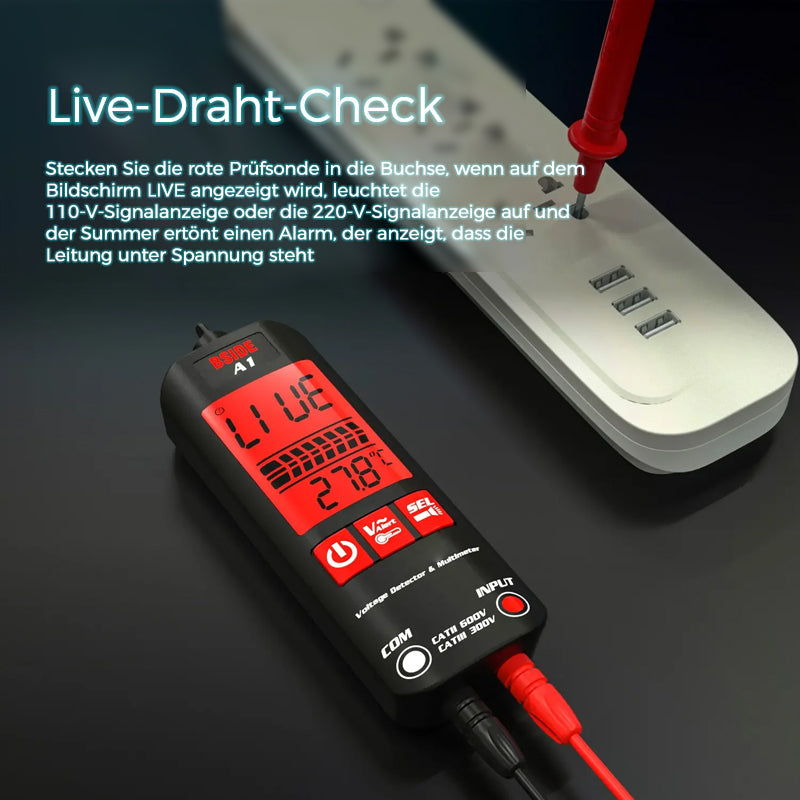 Luvikno | A1 Fullt Automatisk Anti-Brenning Smart Digital Multimeter