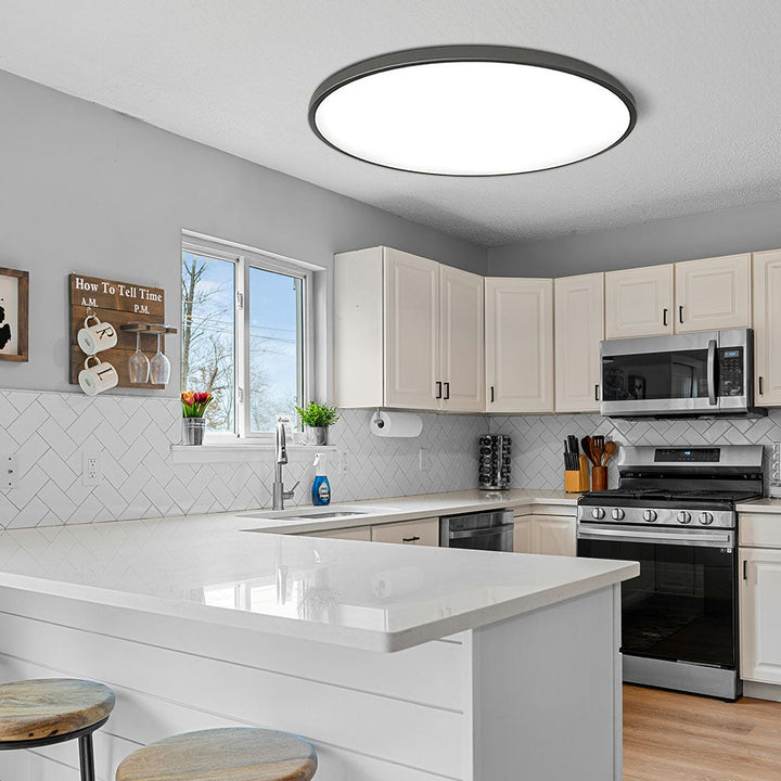 Taklys Rund LED Moderne Flush Fixture Luvikno
