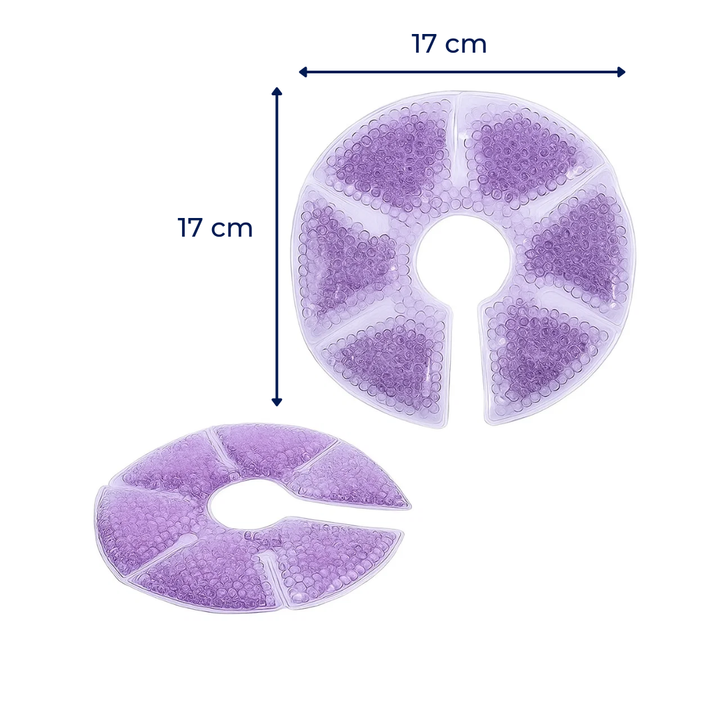 Engorgement Relief – Hot & Cold Contoured Gel Design – Comfort & Pain Relief for Nursing Mums Luvikno