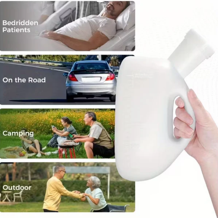 Bærbar urinflaske – Gjenbrukbar 2000ml | Luvikno