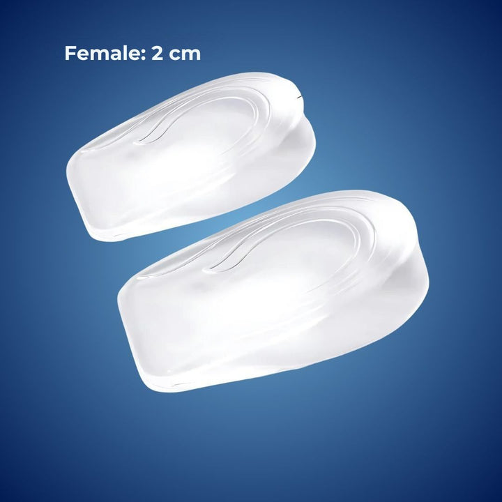 LiftComfort Silikon Gel Hæløkningsinnlegg | Høydeøkning - Smertelindring for Plantar Fasciitis - Støtdemping - Bedre Holdning Luvikno