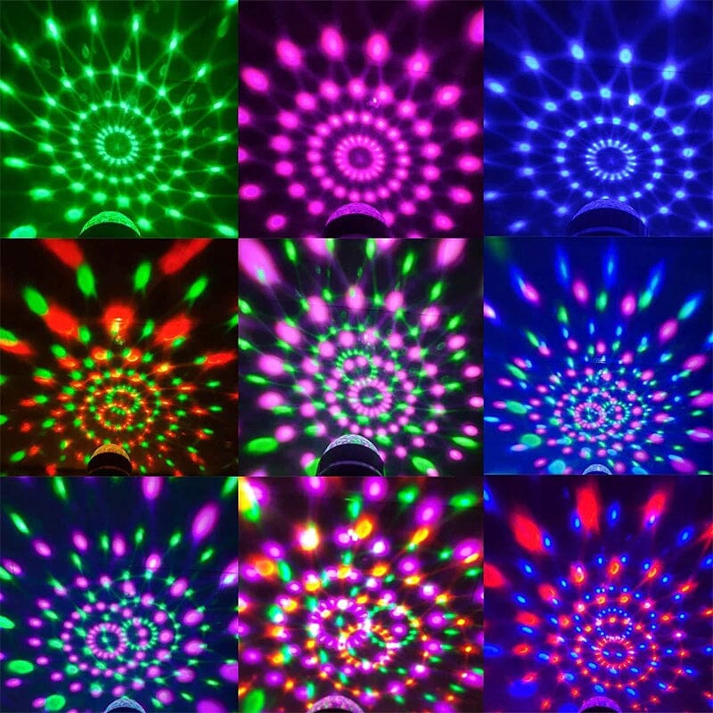 LED Disco Ball Fargerik Roterende Lyspære | Luvikno