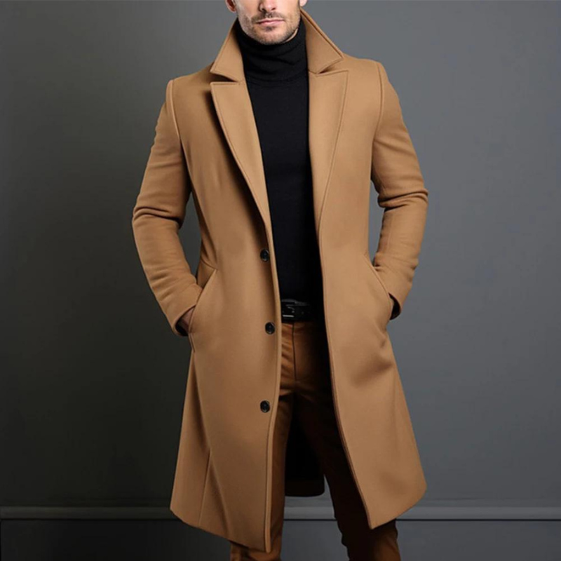Luvik | Pidempi, rennompi trenchcoat miehille