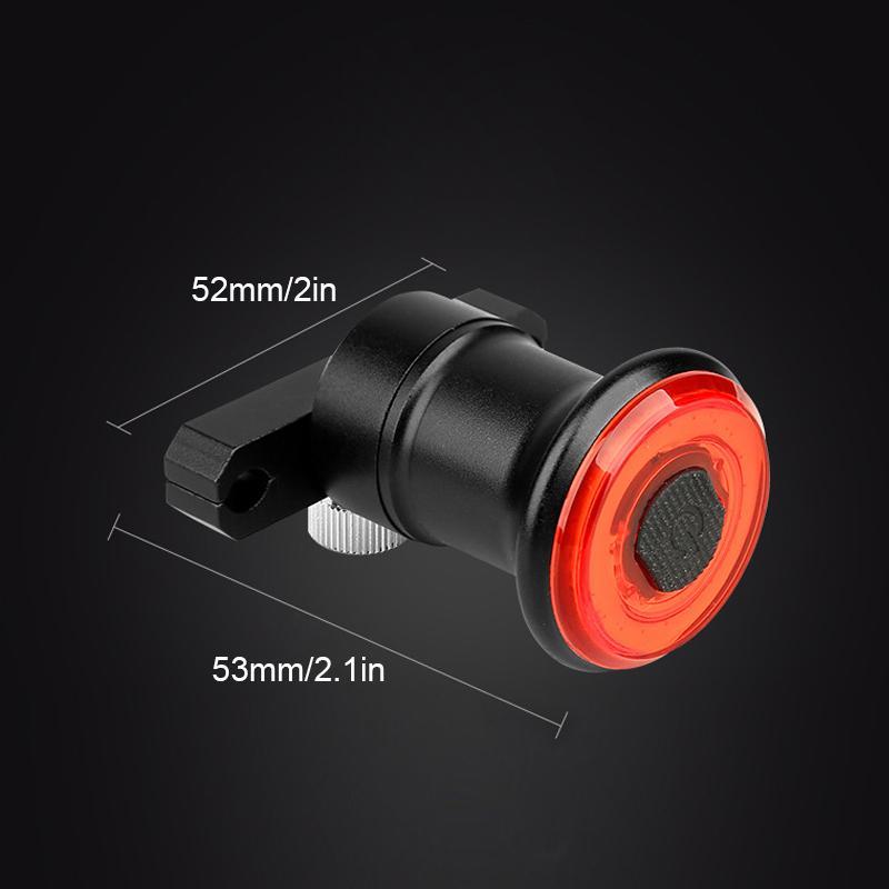 VeloSafe Slim – USB-oppladbart intelligent sykkel baklys med bremsesensor | Luvikno