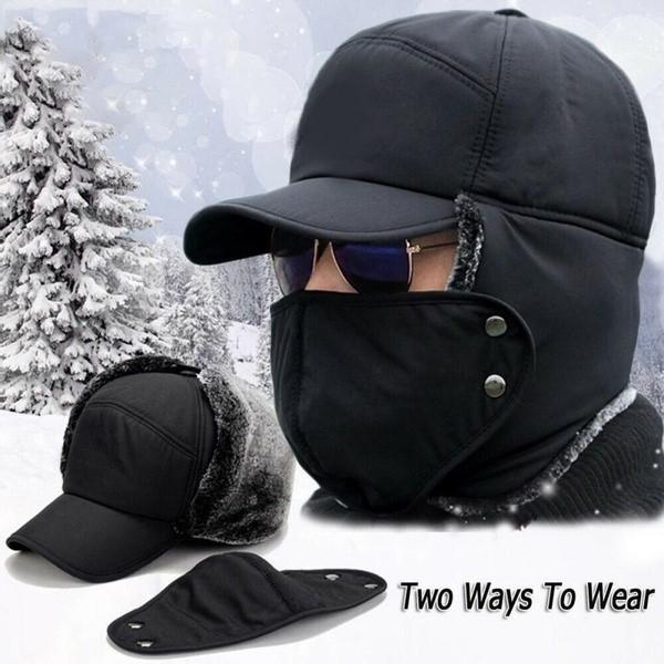 Luvikno | Unisex vindproof & varm & ørebeskyttelse & ansiktsbeskyttelse hatt