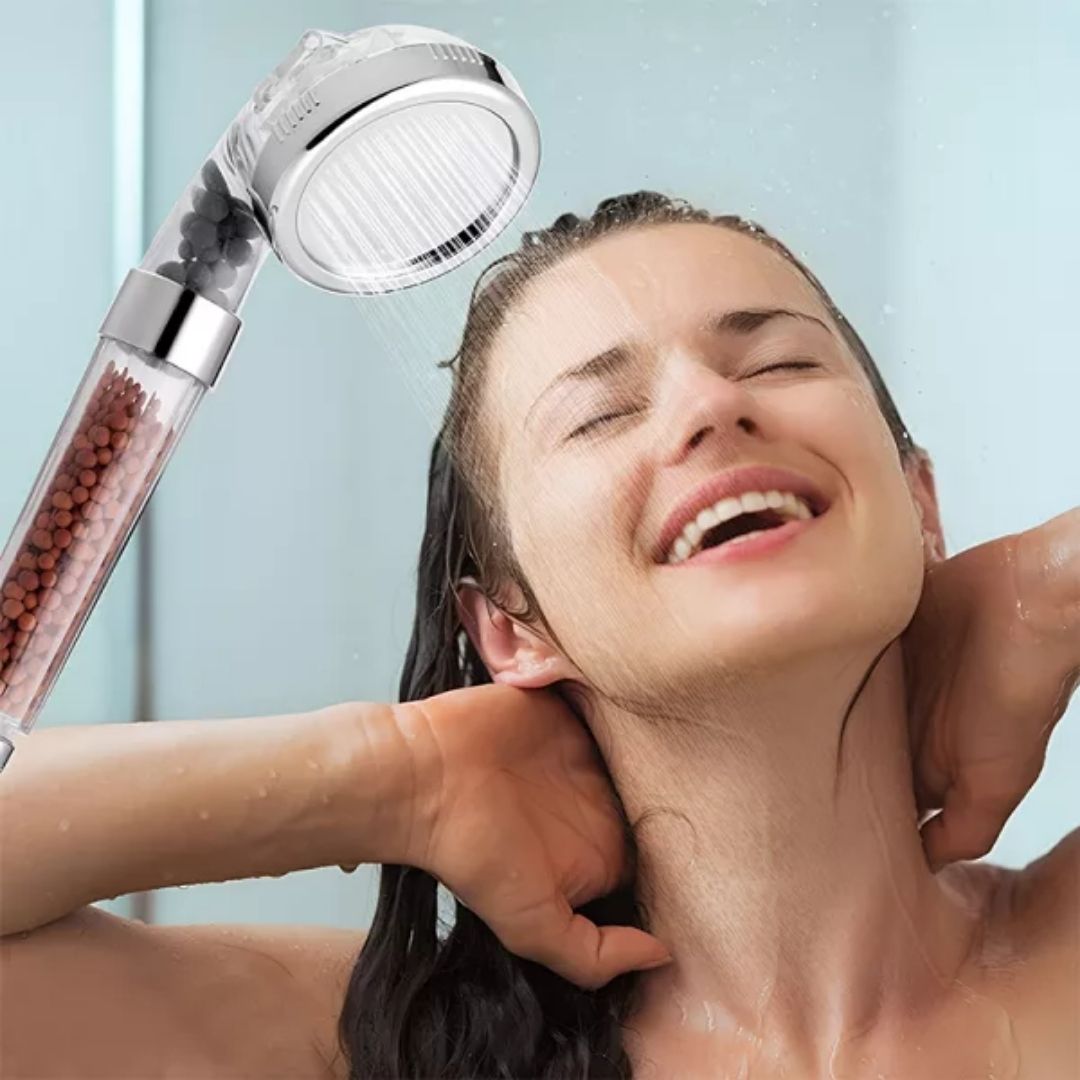 AquaBoost | Høytrykk Håndholdt Dusjhode – Trykkøkende Spray – Lavtrykk Luvikno