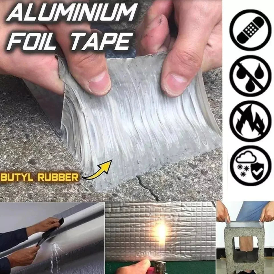 Vannlekkasjesveisetape Super Sterk Aluminium 1,5 Meter Luvikno
