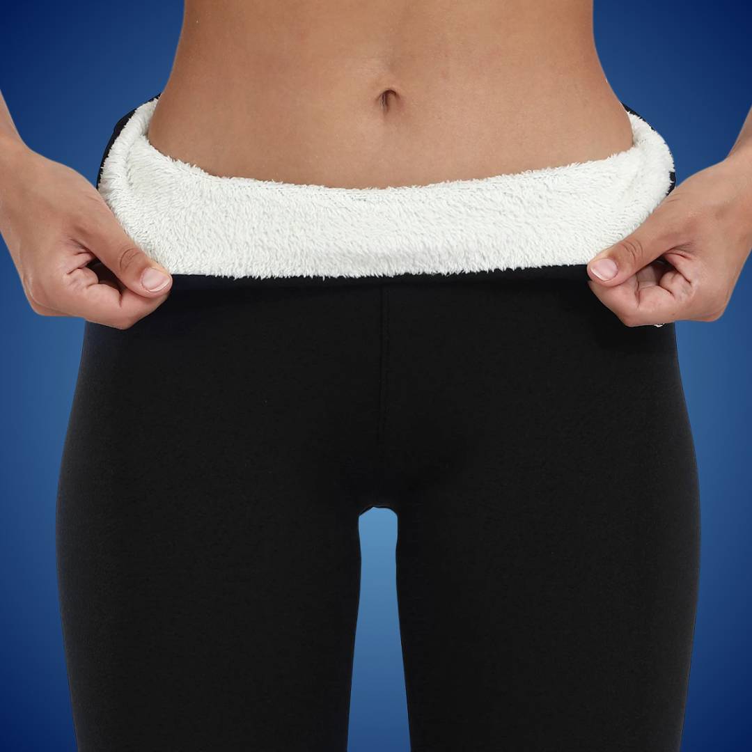 WarmFlex Høyde Waist Varme Fleece Leggings | Vinter Legging for Kaldt Vær - Varme Legging - for Utendørs Aktiviteter Luvikno