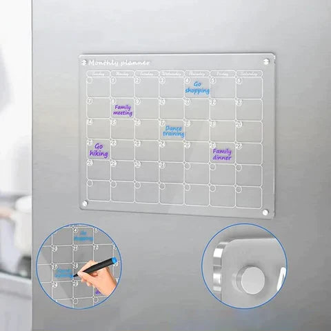 Luvikno | Calendly™ - Akryll Magnetisk Kalender Tavle