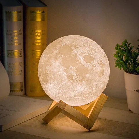 Luvikno | Moon lampe - Lunar - Oppladbar - Berøringskontroll