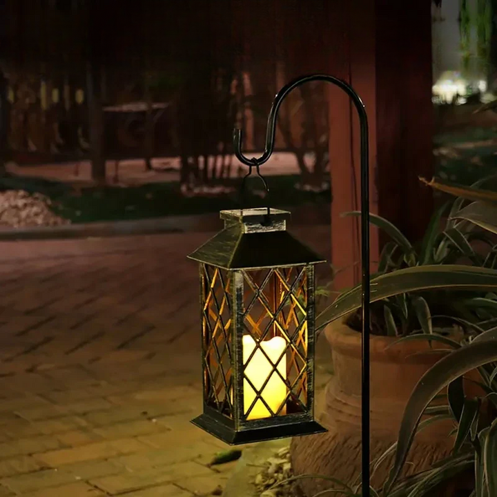 Noctis Garden Lantern - Magisk Solenergi Hagebelysning | Luvikno