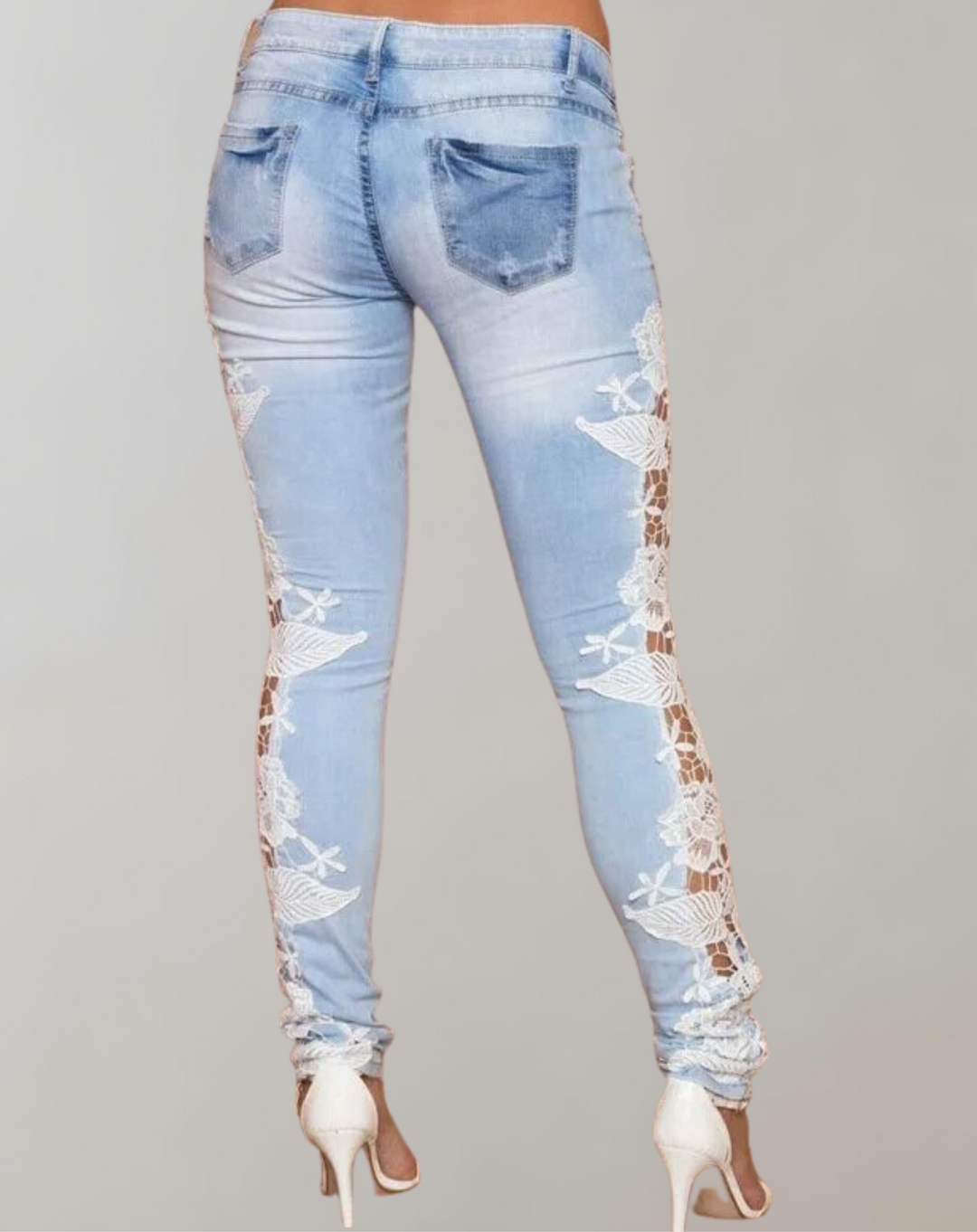 Luvik | Stretch Denim-housut Kukallisella