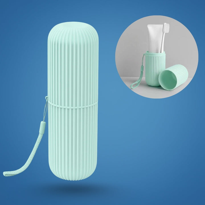 Munnskyllingskopp inkludert – Kompakt støvbestandig design – Hygienisk munnhygiene for reiser og ferier Luvikno