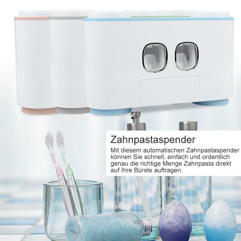 Automatisk tannbørsteholder og tannkremdispenser sett | Luvikno