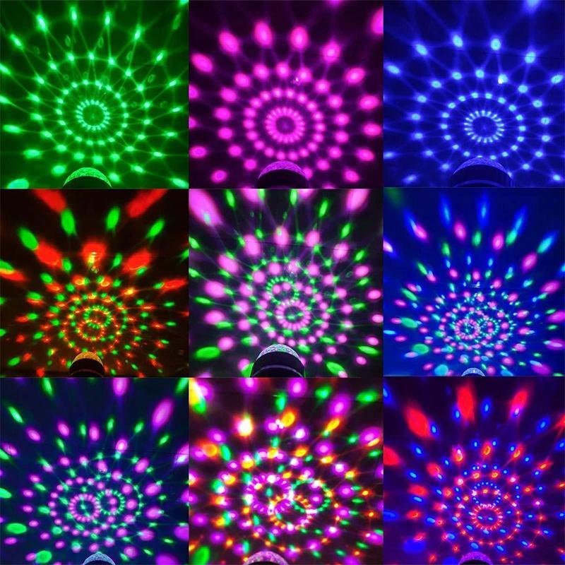 LED Disco Fargerik Roterende Lyspære | Luvikno