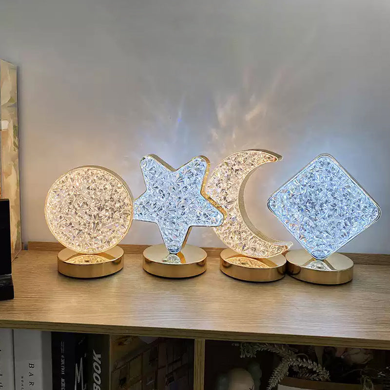 Star Moon Metal Table Lamp | Luvikno