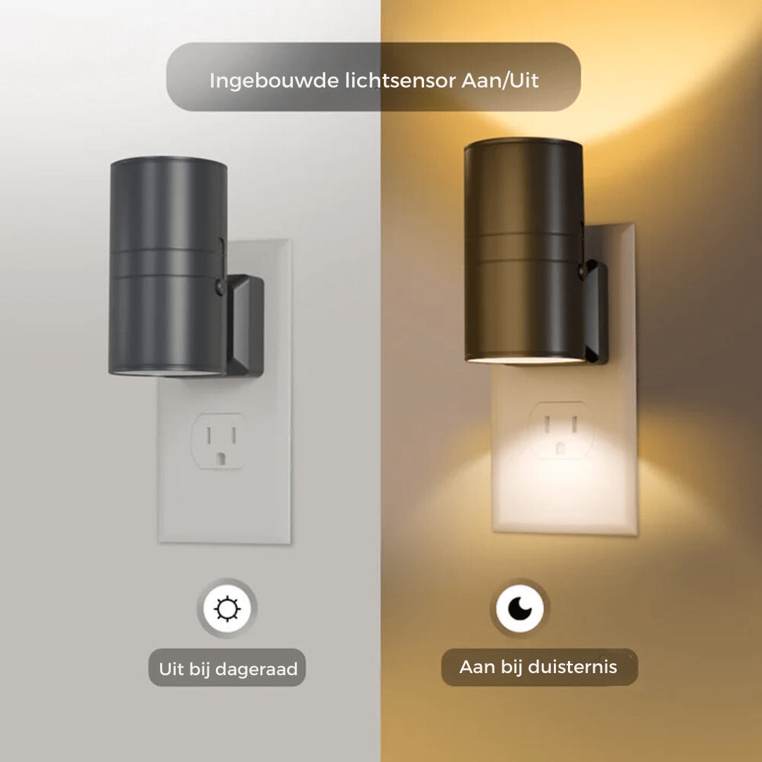 Luvikno | Alova LED Plug-In Vegglampe – Dimmbar Sensorlampe for Gang, Trapper & Soverom