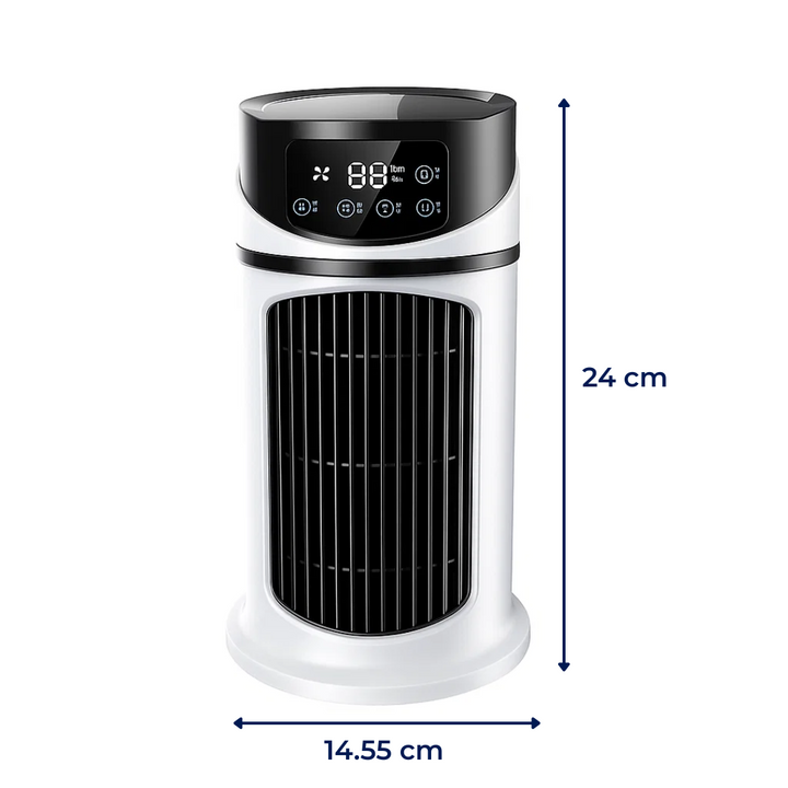 Rask kjøling – USB 5V – 300ML vanntank – Stille drift for kontor- og hjemmebruk Luvikno