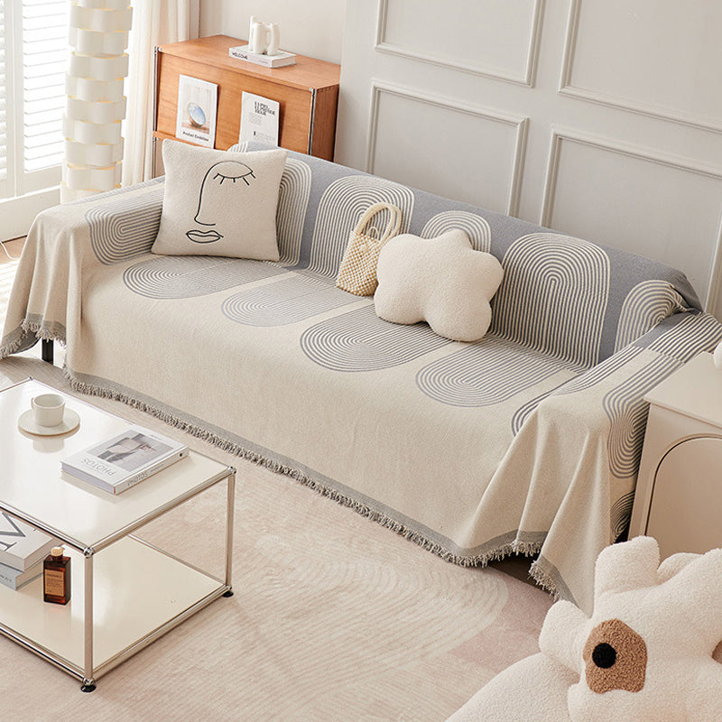 Dobbelsidig Chenille Sofa Dekke | Luvikno