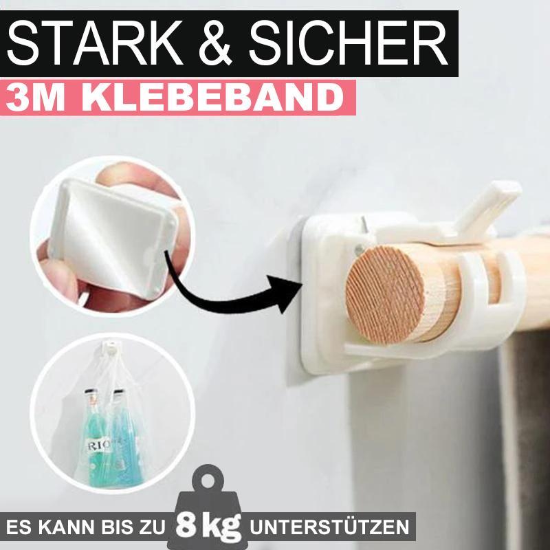 Luvikno | Nagelfrie justerbare stangholdere (2 stk)