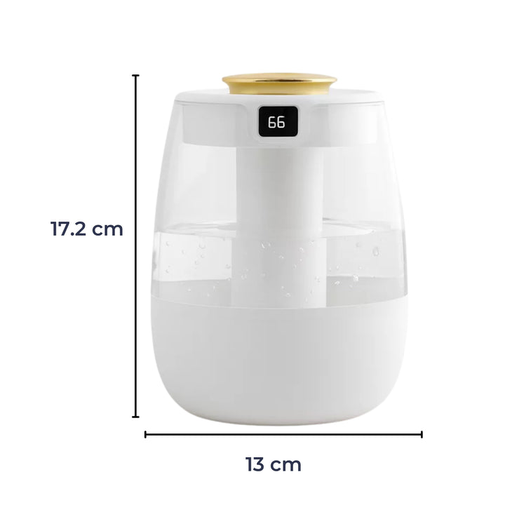 Stille Nattlysmodus – 1300 ml Tank – Tørr Luftlindring for Soverom & Barnerom Luvikno