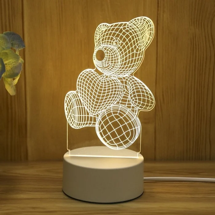 3D Nattlys Usb Luvikno