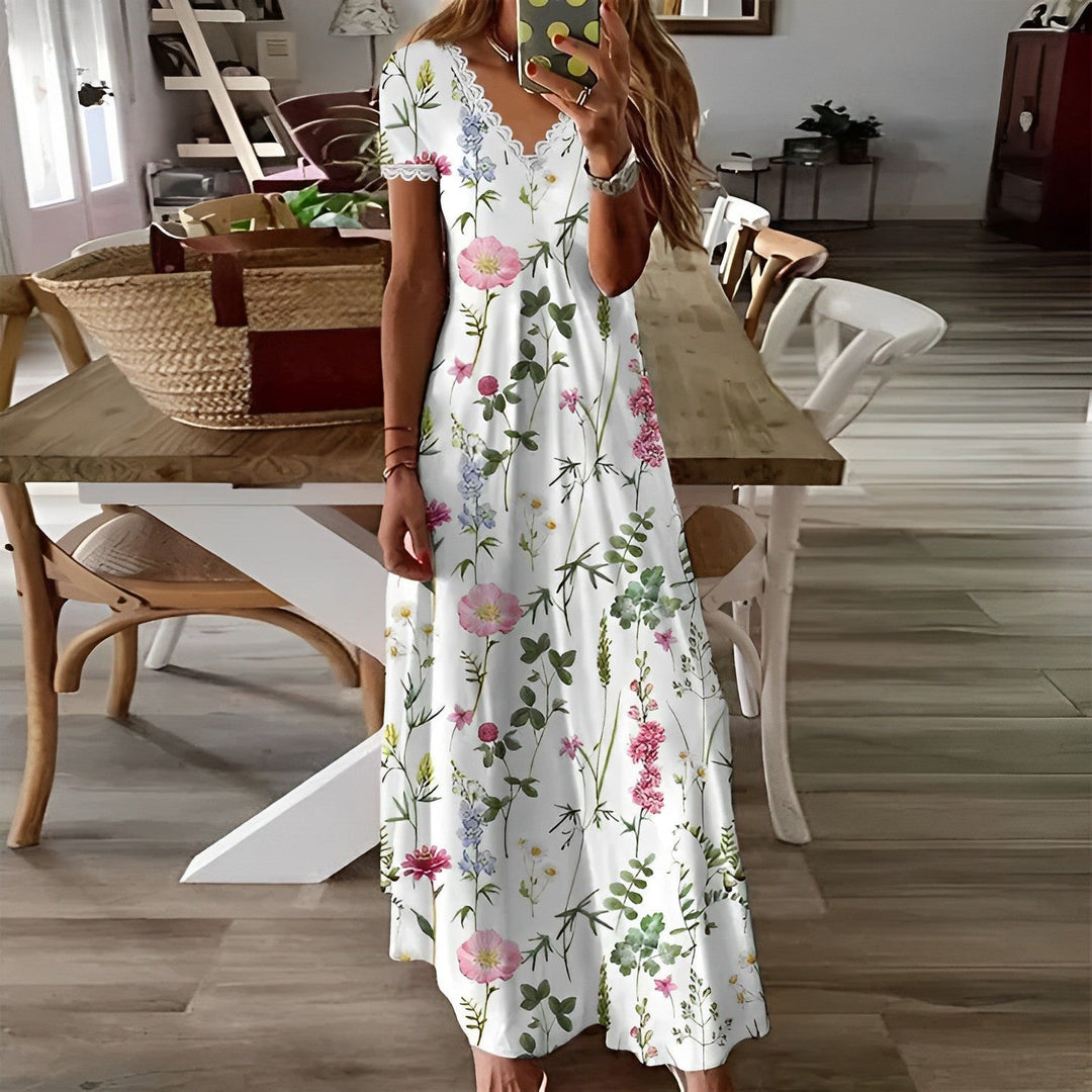 Luvik | Elegantti, tyylikäs kukkamekko