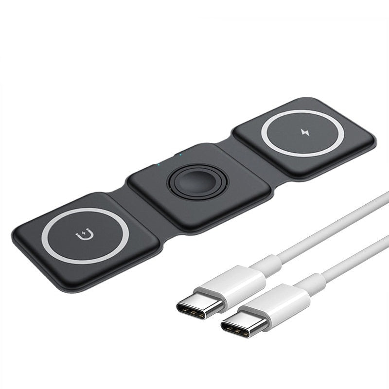 3 i 1 Trådløs Magnetisk Lader | Luvikno