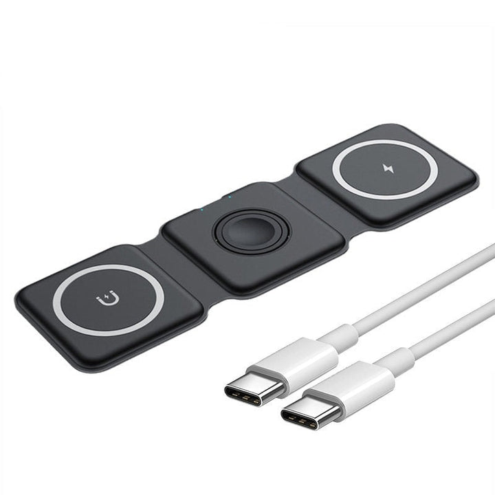 3 i 1 Trådløs Magnetisk Lader | Luvikno