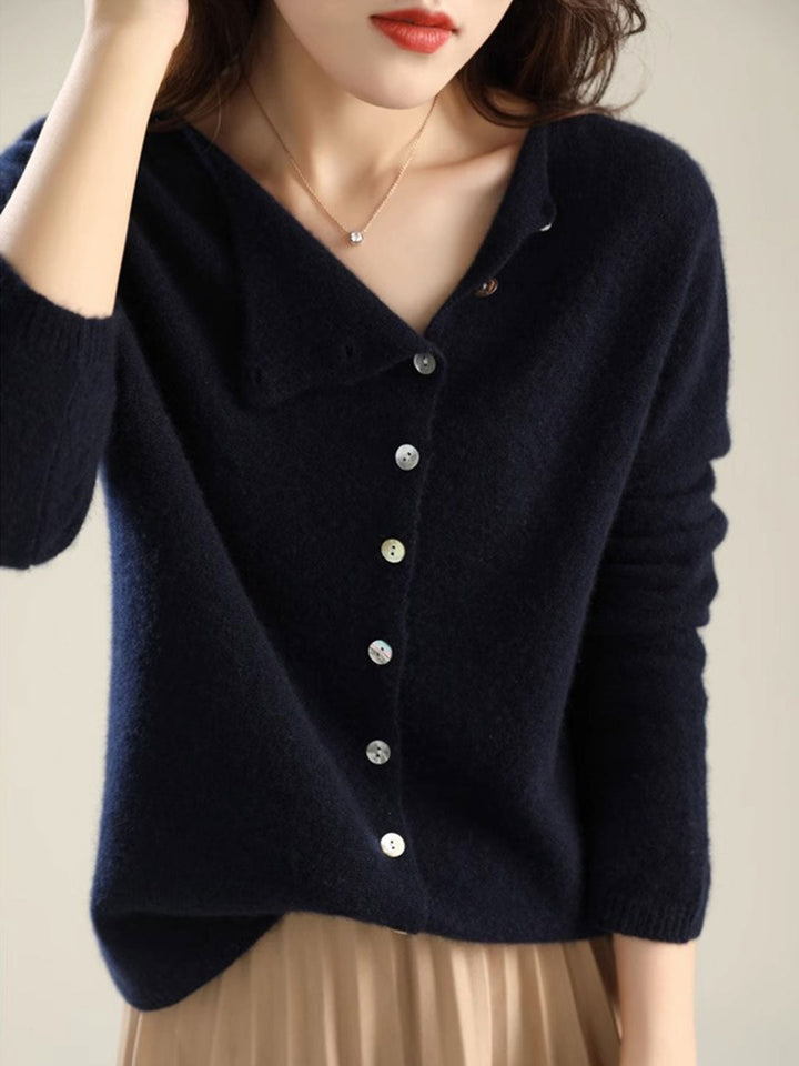 Luvik | Douce cardigan med knapplukking og rund hals