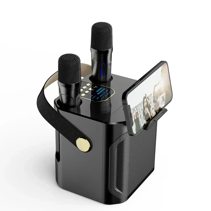 SoundJoy Karaoke Høyttaler – Bærbar Bluetooth Boombox med 360 Surround | Luvikno