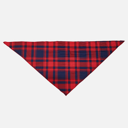 Luvik | "2025 Santa Crew" Teksti ja Joulupukki Hattu Printit Sininen Pitkähiha Pyjama Punaisilla ja Sinisillä Ruudullisilla Housuilla Joulun Yhteensopivat Pyjamat