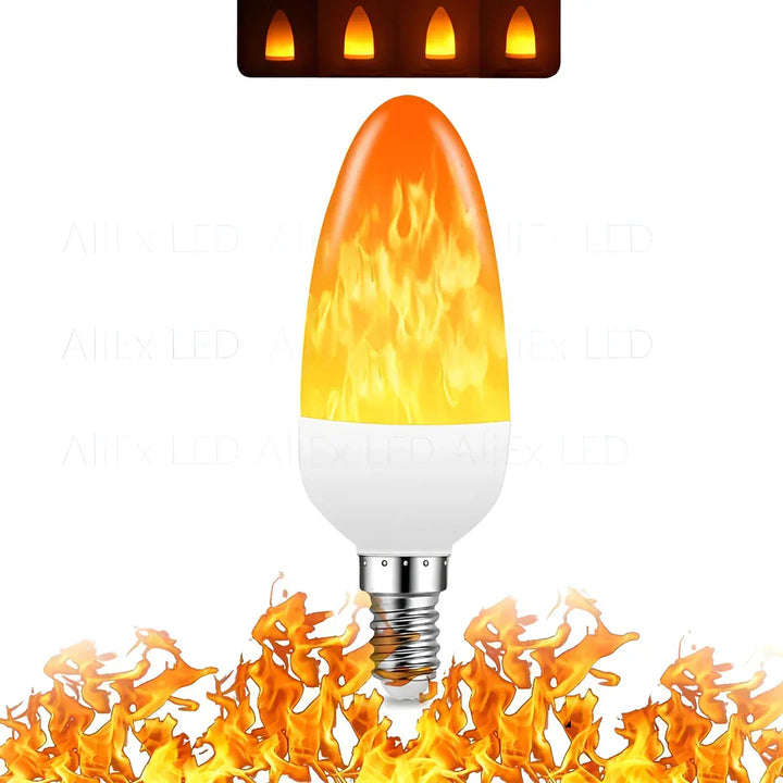 Luvikno | Flammeeffektlampe – 9W LED-lampe med realistisk flammeglød