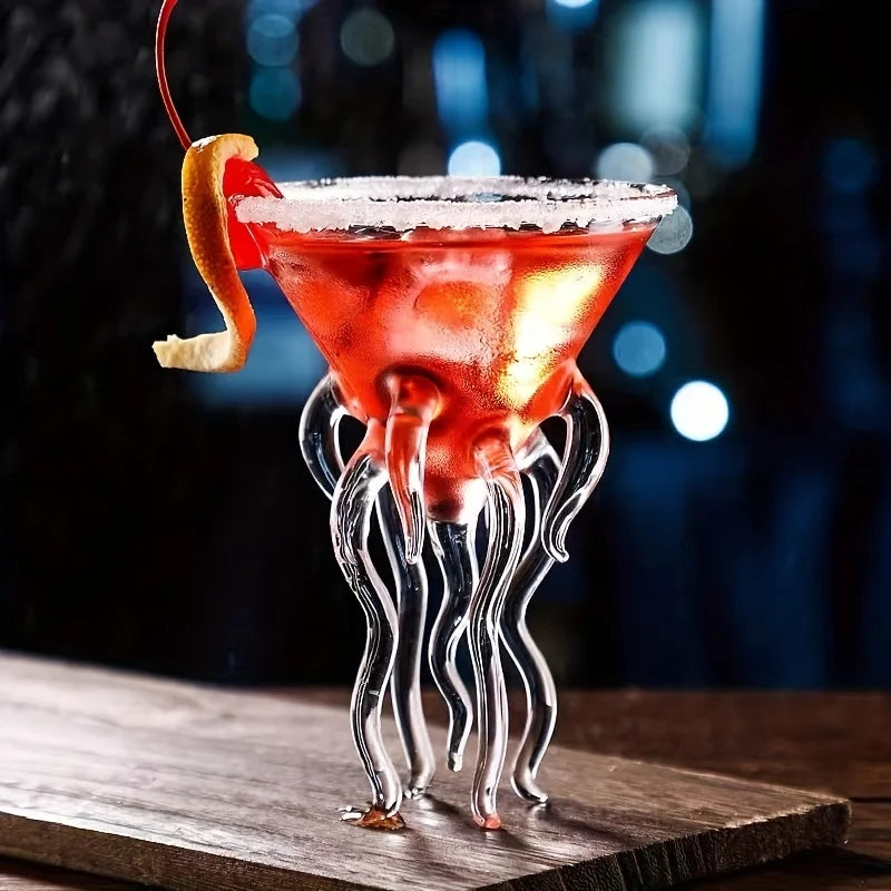 Unik, blekksprut-inspirert cocktailglass Luvikno
