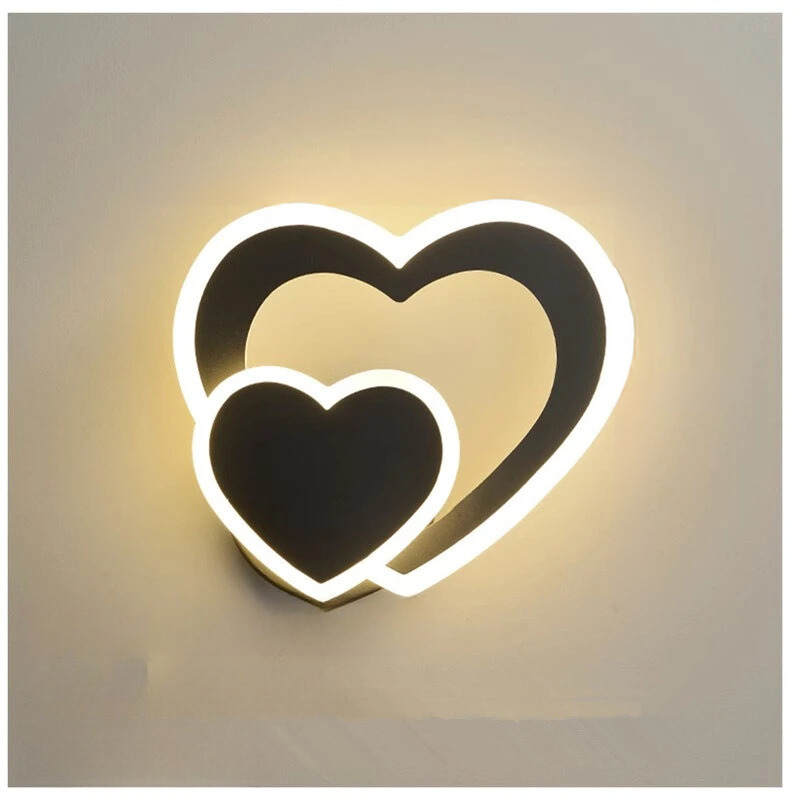 HeartGlow Vegglampe - Moderne LED Belysning Luvikno