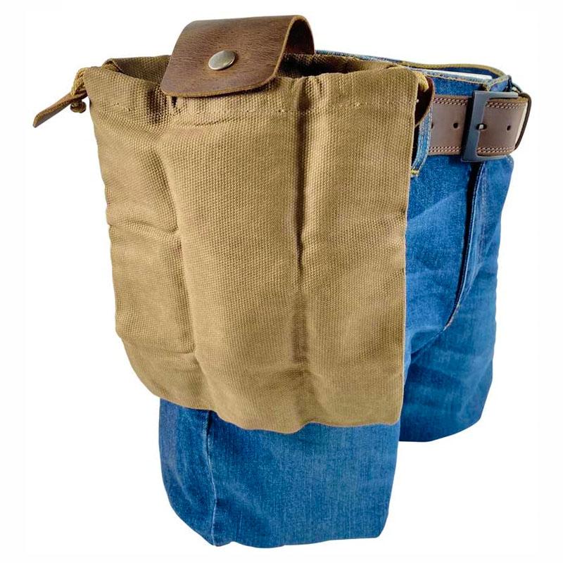 Dimoohome™ Lærrete og kanvas bushcraft bag | Luvikno