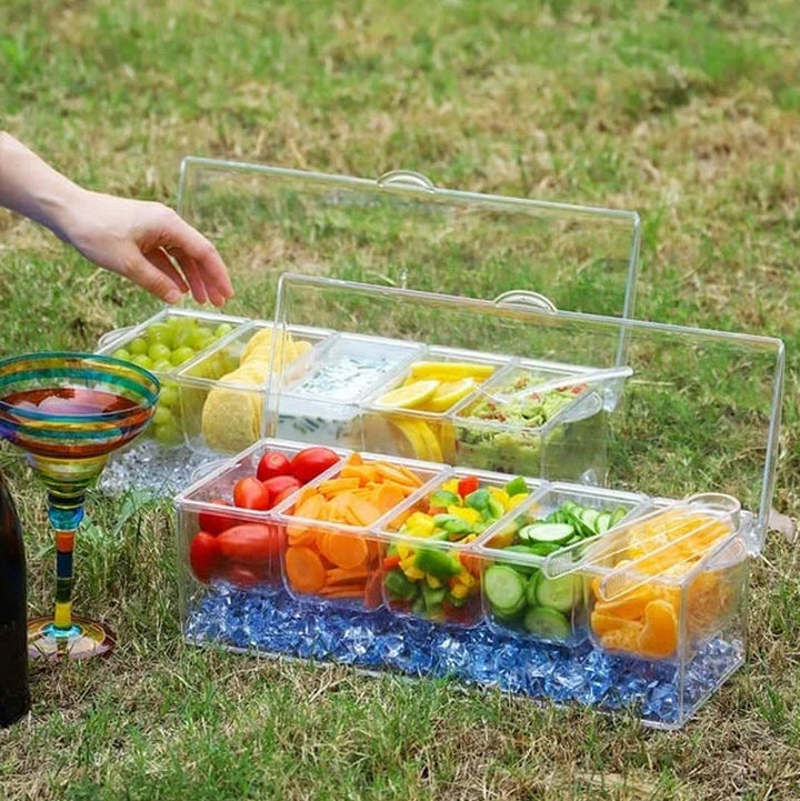 Ice Chilled Condiment Tray Set | Luvikno