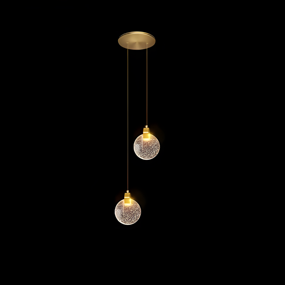 RayonsD’Or – Glass Ceiling Lamp for Elegant Atmosphere Luvikno