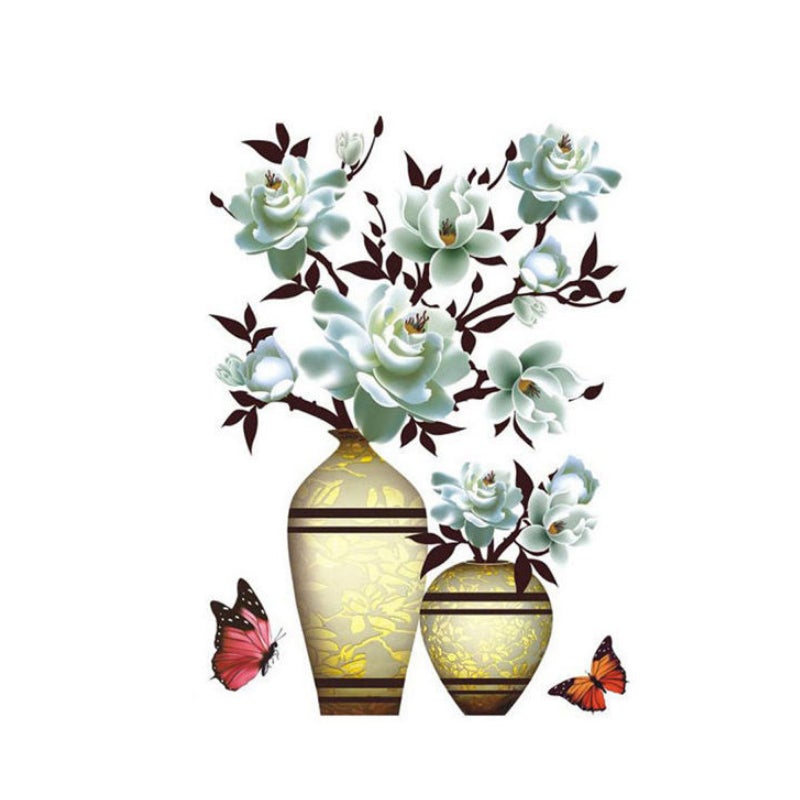 DIY Plantevase 3D Stereo Klistremerker Selvklebende | Luvikno
