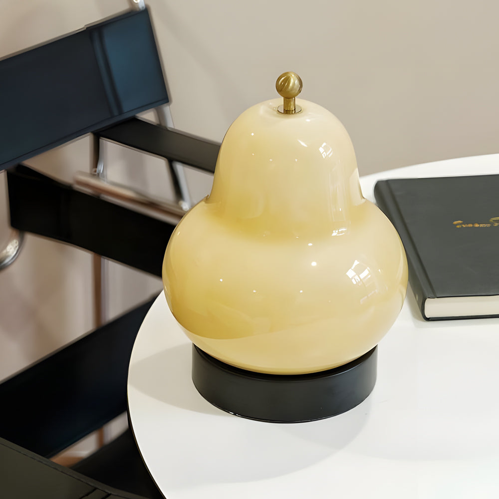 Luvikno | Elegant USB Pæreformet Bordlampe med Dimmbar LED