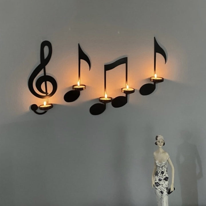 Svart Musikknot Vegglampe Luvikno