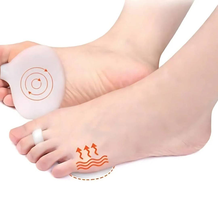FootAlign Gel Metatarsal Pads | Lindre fot smerte - Redusere trykk - Absorbere støt - Forbedre fotkomfort - Daglig fotstøtte Luvikno