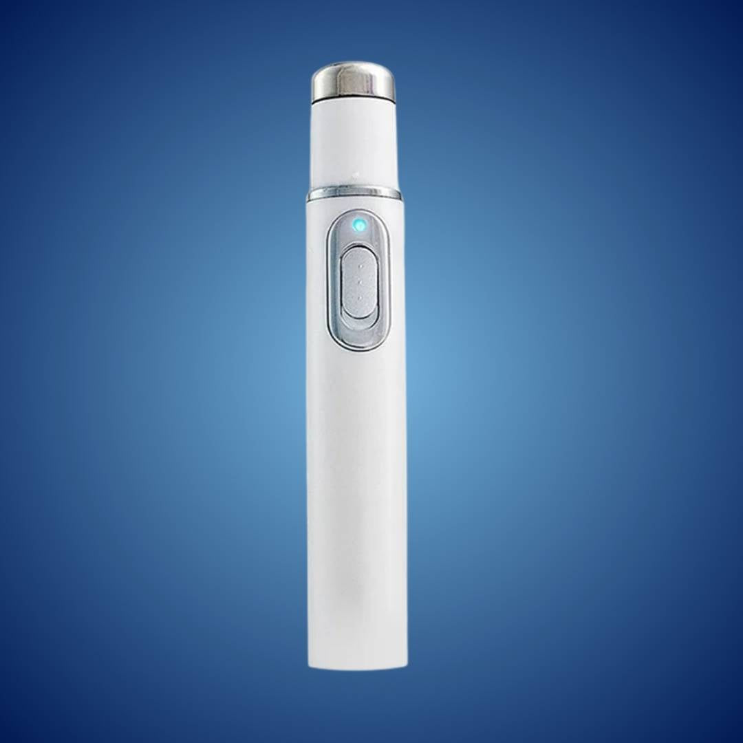 ClearGlow Blått Lys Hudterapi Penn | Aknebehandling - Betennelsesdempende - Ikke-invasiv Løsning - Klarere Hud - Flekkreduksjon Luvikno