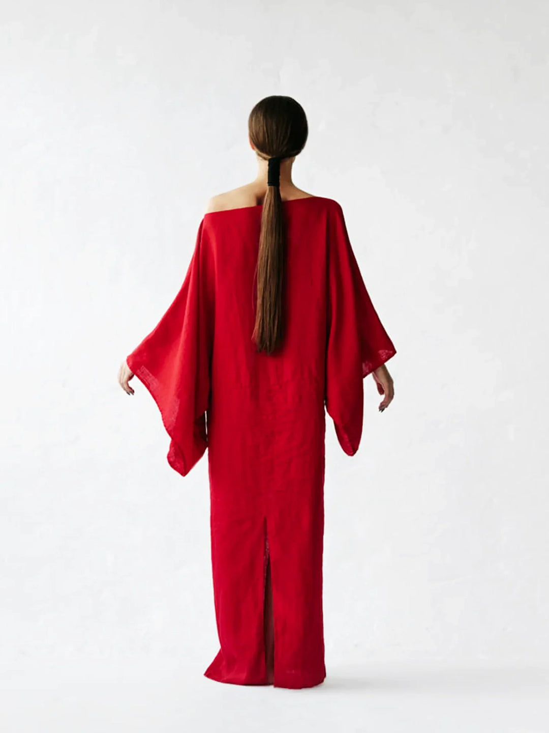 Luvik | Vaativat Draped Musta Mekko Naisille