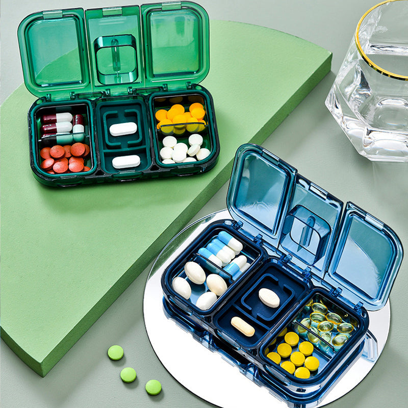 Rektangulær Pill Case Organizer Beholder | Luvikno