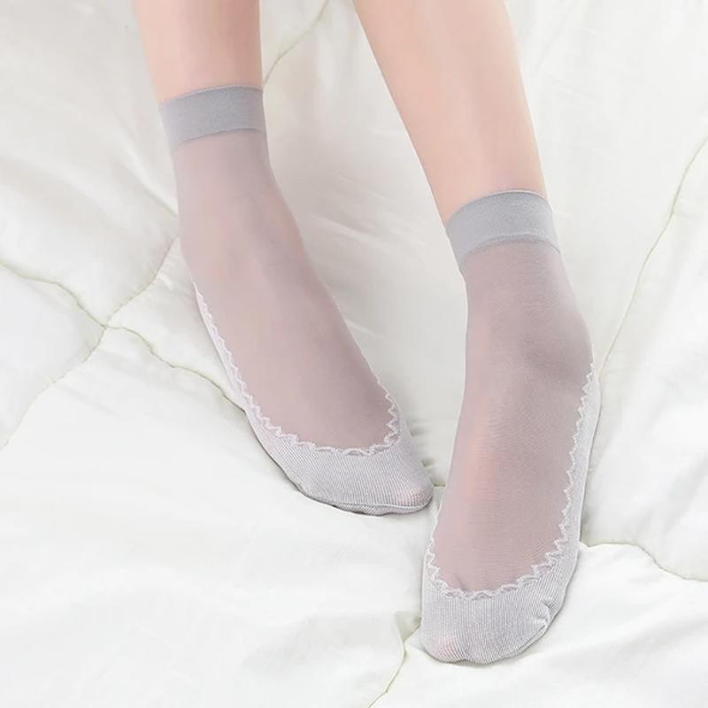 Silke Cotton Anti-glipp Sokker | Luvikno