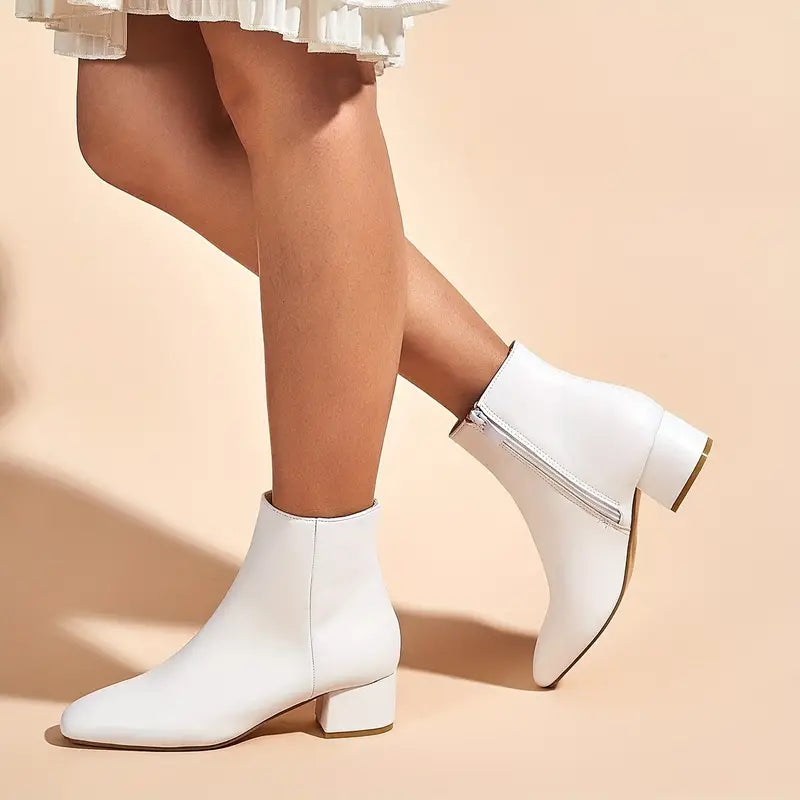 Luvik | Naisten Saappaat Muodikkaat Neliön Muotoiset Varvasosa, Matala Korko