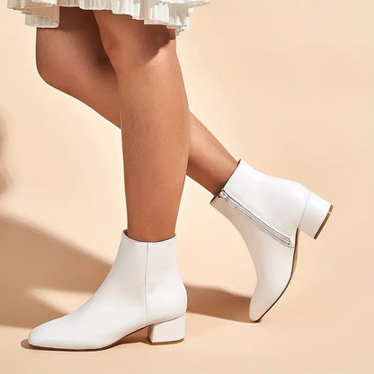 Luvik | Naisten Saappaat Muodikkaat Neliön Muotoiset Varvasosa, Matala Korko